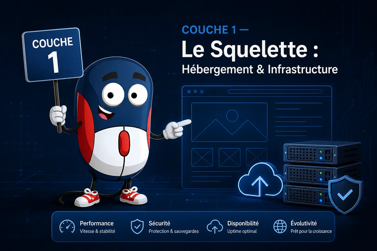 Couche 1 — Le Squelette : Hébergement & Infrastructure