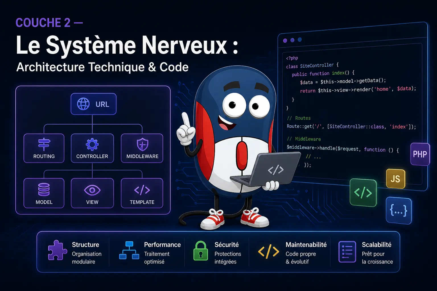Couche 2 — Le Système Nerveux : Architecture Technique & Code 