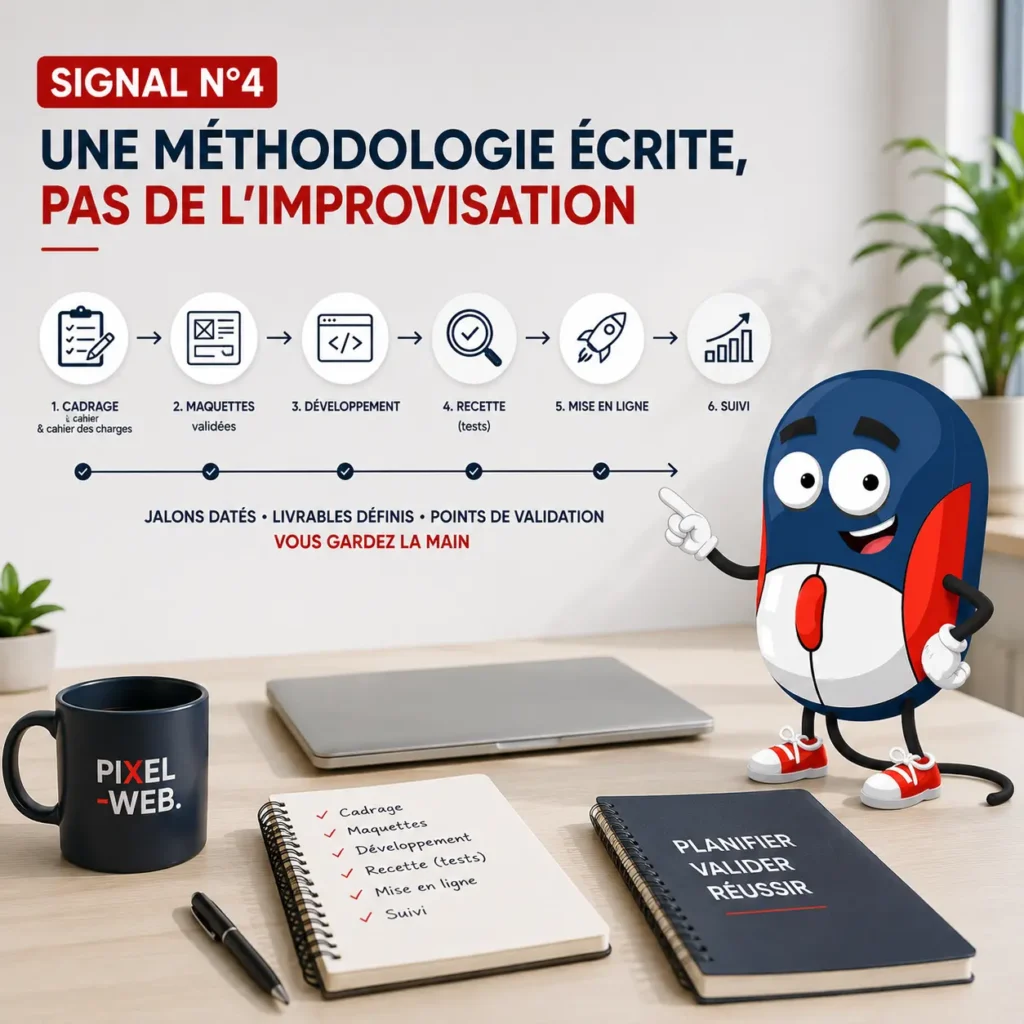 Une méthodologie écrite, pas de l'improvisation